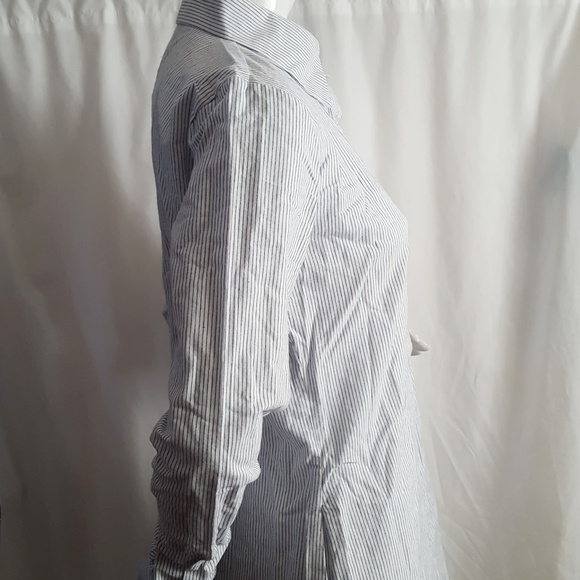 Sam Edelman Blue Striped Chemise with Red Floral Embroidery - Picture 4 of 7